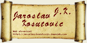 Jaroslav Košutović vizit kartica